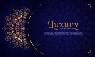 Luxury mandala background with floral ornament pattern. Hand drawn gold mandala design. Vector mandala template for decoration invitation, cards, wedding, logos, cover, brochure, flyer, banner.