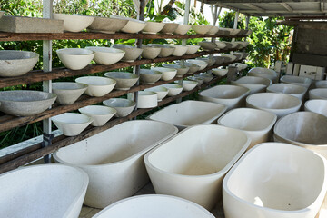 Natural stone baths made at the factory