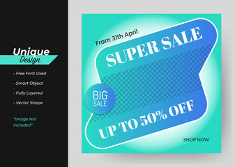 Product Sale & New Collection Concept Social Media Post Template.