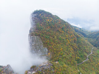 Autumn scenery of Enshi Grand Canyon Scenic Area, Hubei, China