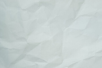 Texture of white recycle crumpled paper, copy space for text.