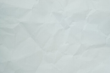 Texture of white recycle crumpled paper, copy space for text.