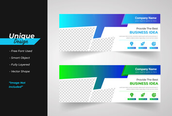 Modren Corporate Web Banner Template Set  Design.