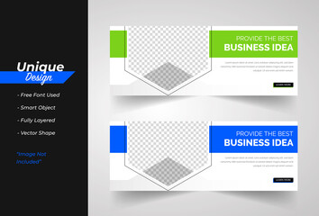 Modren Corporate Web Banner Template Set  Design.