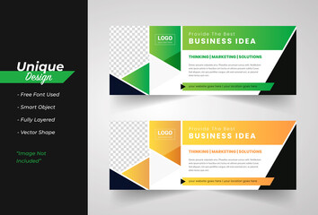 Modren Corporate Web Banner Template Set  Design.