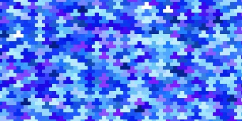 Light Pink, Blue vector texture in rectangular style.
