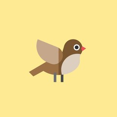 bird icon vector full color