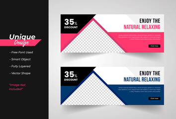 SPA & Massage Concept Web banner Template.