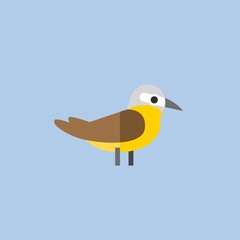 bird icon vector full color