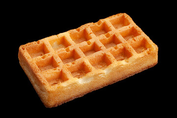 Viennese waffles on black