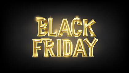 Black Friday holiday poster design. Vector illustration.