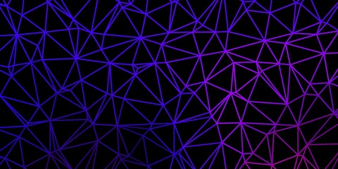 Dark blue, red vector geometric polygonal layout.