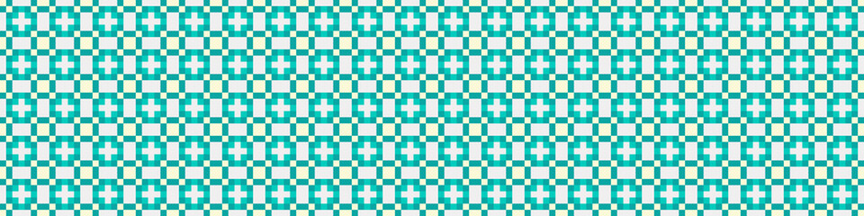 Abstract Cross Pattern Dots Logo generative computational art illustration