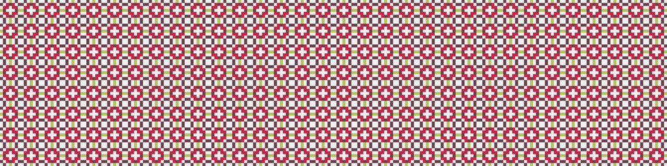 Abstract Cross Pattern Dots Logo generative computational art illustration