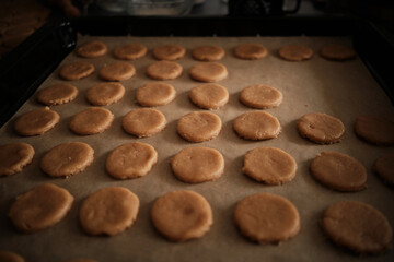 Making cookies. Sunday is a day for cakes, hanging out with the family.