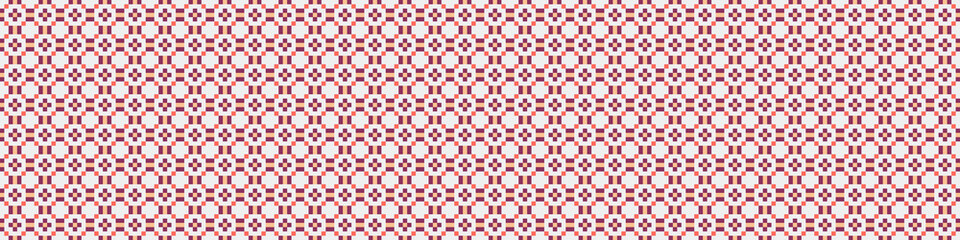 Fototapeta premium Abstract Cross Pattern Dots Logo generative computational art illustration