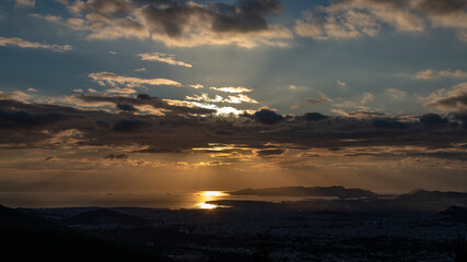 Fototapeta premium Athens city in Greece. Beautiful evening