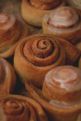 Christmas cinnamon rolls with  icing