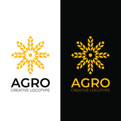 agro fermer spike logo design creative and minimal logo design