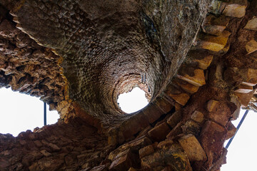 An old brick kiln has almost collapsed