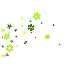 Delicate Floral Pattern with Simple Small Flowers for Greeting Card or Poster. Naive Daisy Flowers in Primitive Style. Vector Background for Spring or Summer Design.

