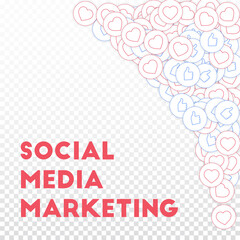 Social media icons. Social media marketing concept