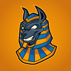 Anubis Head illustration