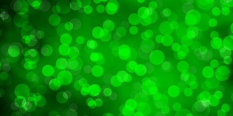 Light Green vector backdrop with dots.