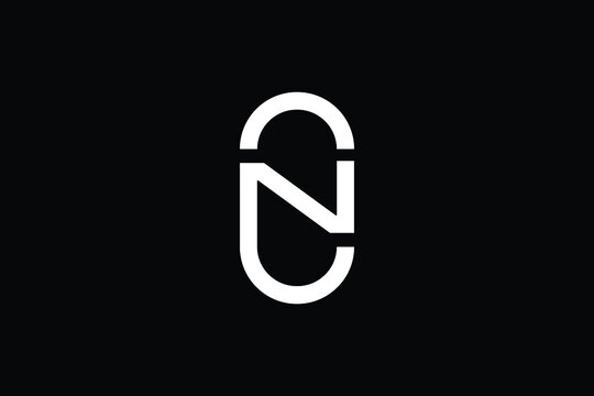 CN logo letter design on luxury background. NC logo monogram initials letter concept. CN icon logo design. NC elegant and Professional letter icon design on black background. C N NC CN