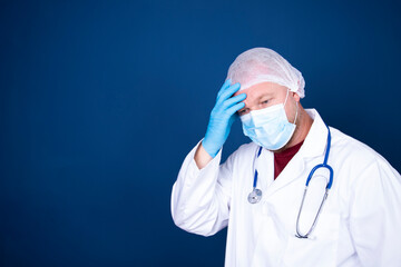 Tired healthcare workers in the Coronavirus (Covid-19)pandemic