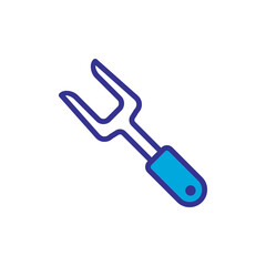 Barbecue fork icon, vector, design trendy