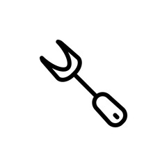 Barbecue fork icon, vector, design trendy