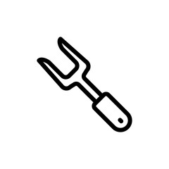 Barbecue fork icon, vector, design trendy