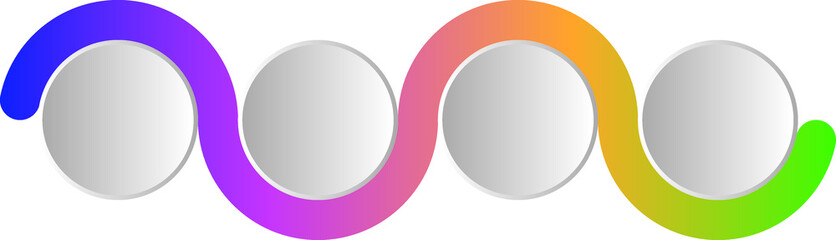 Circular infographic pattern