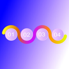 abstract colourful infographics pattern with circles