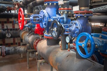 Round valve in industrial environment