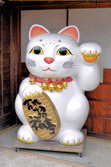 伊勢市　おかげ横丁の招きねこ