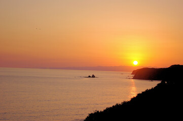 三重県　伊勢志摩の夕日