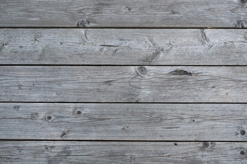 Old rustic gray wooden wall background. Aged wood background.