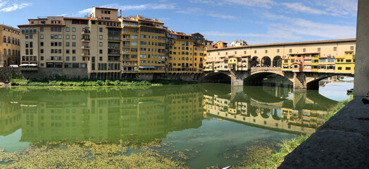 Naklejka premium ponte vecchio city