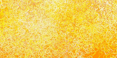 Light yellow vector texture with curves.