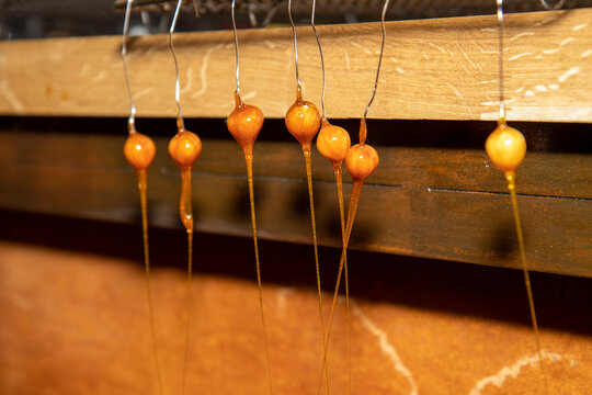 Treacle Toffee Balls Being Made And Ready To Put On A Cake