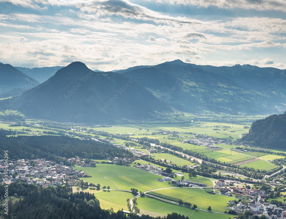 Wall mural landscape panorama in tyrol, austria.