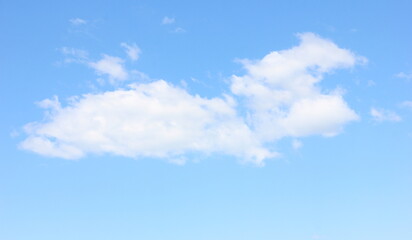 Naklejka na ściany i meble texture of blue sky with white clouds 