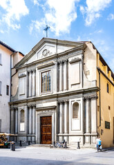 Façade of the church of 