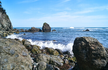 Fototapeta na wymiar laredo coast view