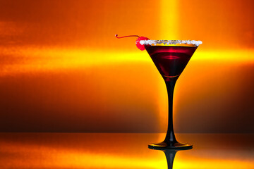 cocktail with  cherry