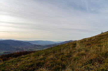 panorama z połoniny Caryńskiej - Bieszczady 