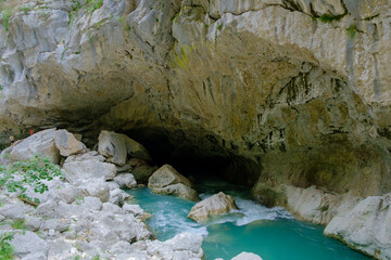 The styx cave at the  gorge of the Verdon 