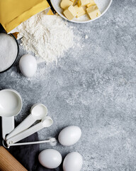 eggs and flour 